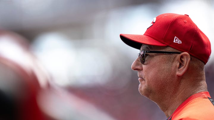 Cincinnati Reds manager Terry Francona looks on in the sixth inning between Cincinnati Reds and New York Mets at Great American Ball Park in Cincinnati on Sept. 7, 2025. Cincinnati Reds manager Terry Francona looks on in the sixth inning between Cincinnati Reds and New York Mets at Great American Ball Park in Cincinnati on Sept. 7, 2025.
