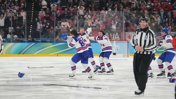 The U.S. men won Olympic hockey gold for the first time since 1980. The U.S. men won Olympic hockey gold for the first time since 1980.