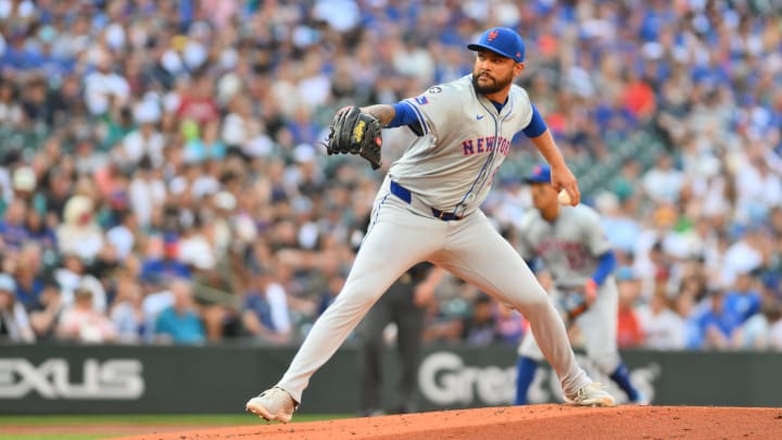 New York Mets pitcher Sean Manaea.