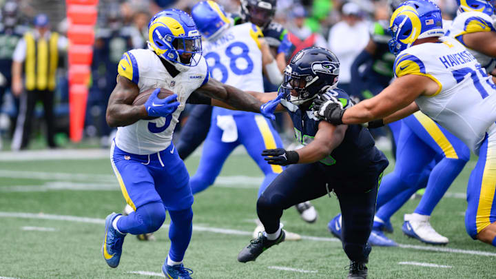 Los Angeles Rams running back Cam Akers (3) 
