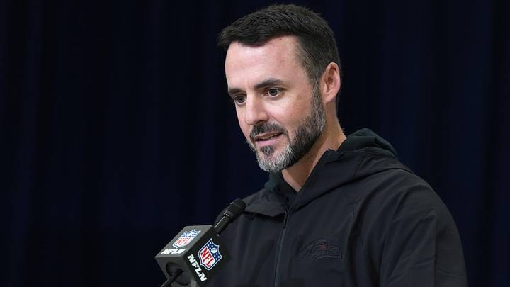 Feb 24, 2026; Indianapolis, IN, USA; Baltimore Ravens coach Jesse Minter speaks at the NFL Scouting Combine at the Indiana Convention Center. Mandatory Credit: Kirby Lee-Imagn Images Feb 24, 2026; Indianapolis, IN, USA; Baltimore Ravens coach Jesse Minter speaks at the NFL Scouting Combine at the Indiana Convention Center. Mandatory Credit: Kirby Lee-Imagn Images