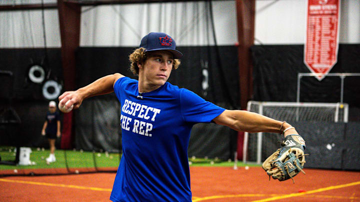 Sean Gamble practices throwing at SportsPLex West on Wednesday, August 2, 2023 in Waukee.