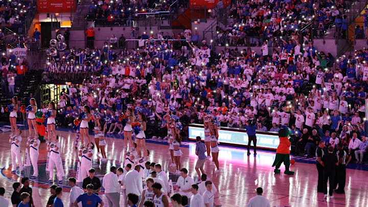 The Florida Gators "Rowdy Reptiles" student section has played a big role in the team's home count advantage this season.
