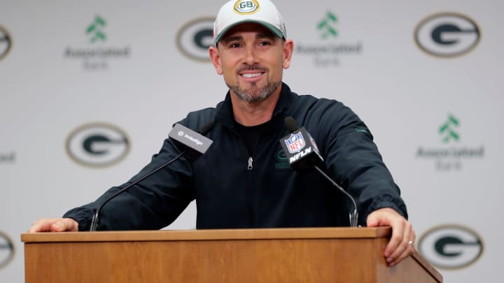 Green Bay Packers head coach Matt LaFleur talks about defensive coordinator Jeff Hafley during a press conference Thursday, February 22, 2024, at Lambeau Field in Green Bay, Wis. 

Dan Powers/USA TODAY NETWORK-Wisconsin.