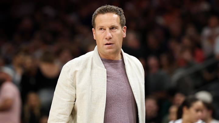 Nov 6, 2025; Phoenix, Arizona, USA; Phoenix Suns owner Mat Ishbia against the Los Angeles Clippers at the Mortgage Matchup Center. Mandatory Credit: Mark J. Rebilas-Imagn Images
