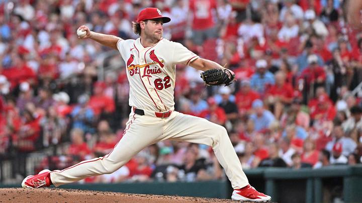 Sep 12, 2026; St. Louis, Missouri, USA; St. Louis Cardinals pitcher Kyle Leahy (62) delivers against the Chicago White Sox during the first inning at Busch Stadium. Mandatory Credit: Jeff Le-Imagn Images Sep 12, 2026; St. Louis, Missouri, USA; St. Louis Cardinals pitcher Kyle Leahy (62) delivers against the Chicago White Sox during the first inning at Busch Stadium. Mandatory Credit: Jeff Le-Imagn Images