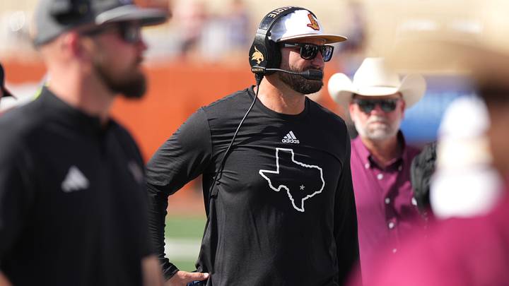 Texas State Bobcats head coach G.J. Kinne.