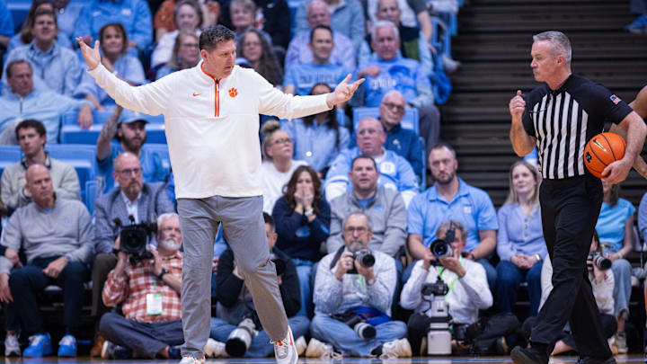 Clemson head coach Brad Brownell has his team in the NCAA Tournament currently, but another statement win would boost them.