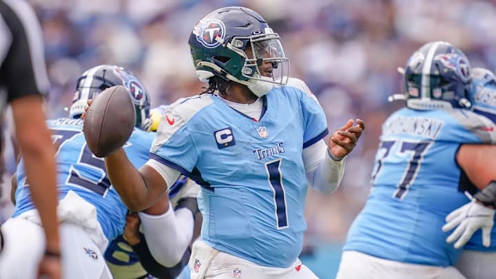 Tennessee Titans quarterback Cam Ward