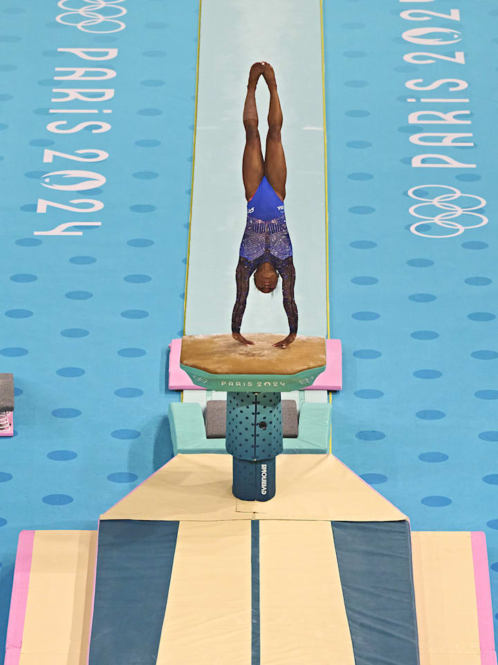 Biles now has five eponymous skills, including two on the vault. Biles now has five eponymous skills, including two on the vault.