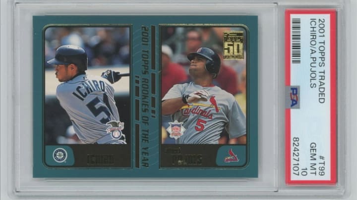 2001 Topps Traded Ichiro/Pujols Rookie PSA 10 2001 Topps Traded Ichiro/Pujols Rookie PSA 10