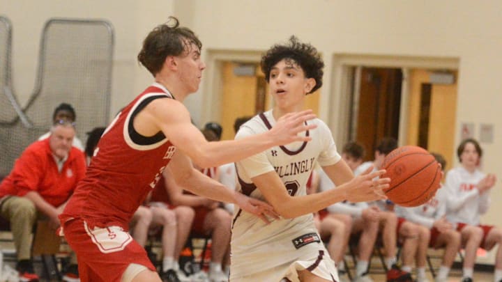 Killingly's Greyson Marquez and Branford's Brett Burnham