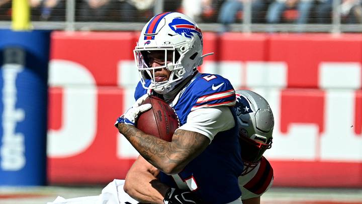 Buffalo Bills wide receiver DJ Moore. Buffalo Bills wide receiver DJ Moore.
