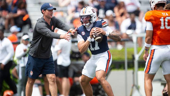 Auburn transfer quarterback Byrum Brown will look to make a splash for the Tigers in his first season. Auburn transfer quarterback Byrum Brown will look to make a splash for the Tigers in his first season.