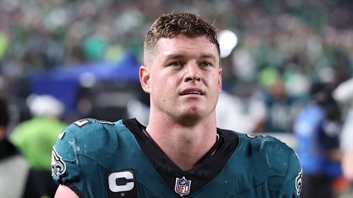 Sep 4, 2025; Philadelphia, Pennsylvania, USA; Philadelphia Eagles safety Reed Blankenship (32) against the Dallas Cowboys at Lincoln Financial Field. Mandatory Credit: Bill Streicher-Imagn Images