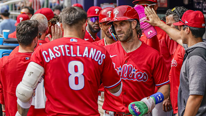 Nick Castellanos, Bryce Harper, Philadelphia Phillies