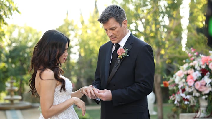 THE ROOKIE - “The Hammer” The team comes together to celebrate John and Bailey’s wedding; meanwhile, Celina discovers a discrepancy in her case, leading to a new discovery. Elsewhere, Lucy and Tim’s relationship is put to the test. TUESDAY, FEB. 27 (9:00-10:00 p.m. EST), on ABC. (Disney/Raymond Liu)
JENNA DEWAN, NATHAN FILLION