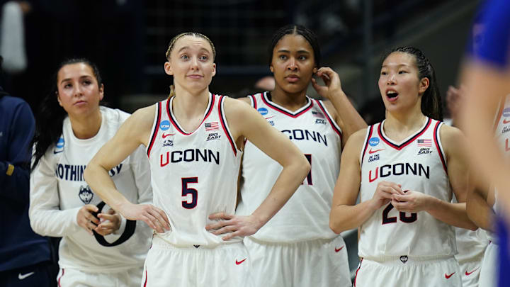 UConn is favored by 14.5 points in the Sweet 16. UConn is favored by 14.5 points in the Sweet 16.