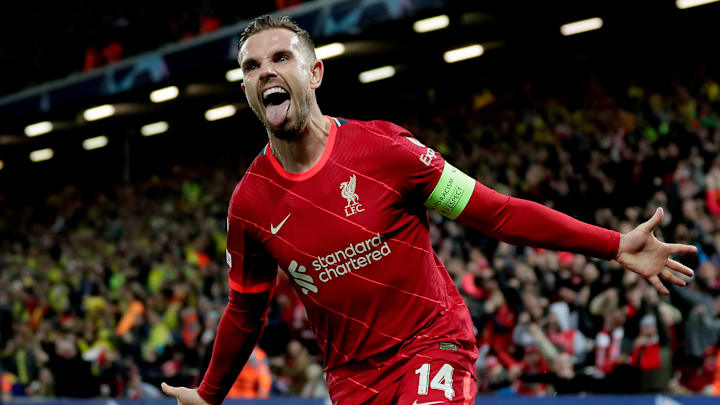 Jordan Henderson erzielt das 1:0 für Liverpool