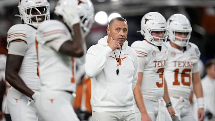 Texas Longhorns head coach Steve Sarkisian looks to win a national title as the SEC and overall favorite in 2025. Texas Longhorns head coach Steve Sarkisian looks to win a national title as the SEC and overall favorite in 2025.