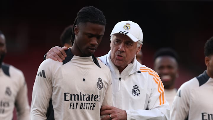 Real Madrid C.F. Training Session And Press Conference - UEFA Champions League 2024/25 Quarter Final