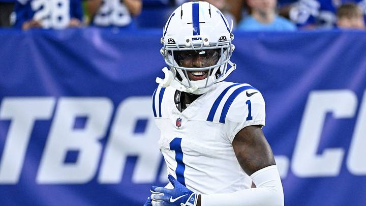 Aug 29, 2026; Indianapolis, Indiana, USA; Indianapolis Colts cornerback Sauce Gardner (1) reacts after a play against the Detroit Lions during the first half at Lucas Oil Stadium. Mandatory Credit: Robert Goddin-Imagn Images Aug 29, 2026; Indianapolis, Indiana, USA; Indianapolis Colts cornerback Sauce Gardner (1) reacts after a play against the Detroit Lions during the first half at Lucas Oil Stadium. Mandatory Credit: Robert Goddin-Imagn Images