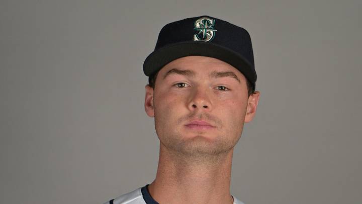 Feb 19, 2026; Peoria, AZ, USA;  Seattle Mariners pitcher Kade Anderson (13) during spring training photo day in Peoria, AZ. Mandatory Credit: Jayne Kamin-Oncea-Imagn Images
