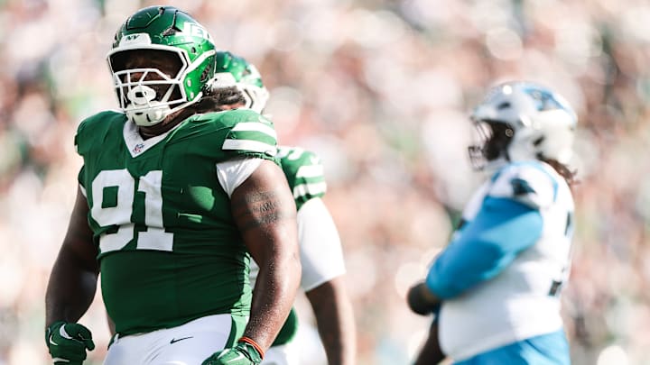 New York Jets defensive tackle Jowon Briggs New York Jets defensive tackle Jowon Briggs