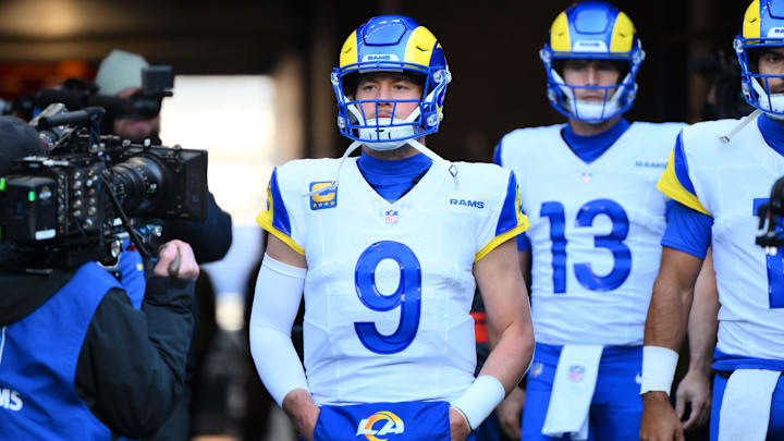 Jan 25, 2026; Seattle, WA, USA; Los Angeles Rams quarterback Matthew Stafford (9) walks on field before the 2026 NFC Championship Game against the Seattle Seahawks at Lumen Field. Mandatory Credit: Steven Bisig-Imagn Images Jan 25, 2026; Seattle, WA, USA; Los Angeles Rams quarterback Matthew Stafford (9) walks on field before the 2026 NFC Championship Game against the Seattle Seahawks at Lumen Field. Mandatory Credit: Steven Bisig-Imagn Images