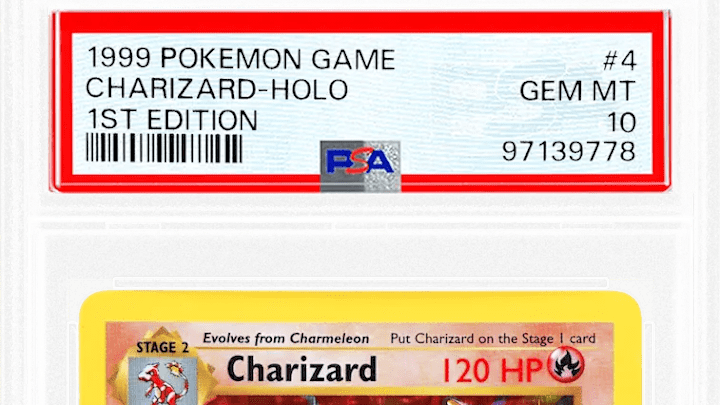 PSA Graded Gem Mint 10 Charizard PSA Graded Gem Mint 10 Charizard