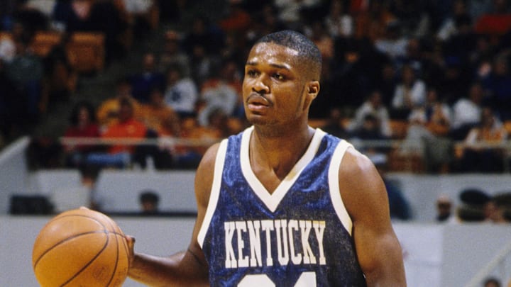 Feb 17, 1996; Knoxville, TN, USA: FILE PHOTO; Kentucky Wildcats guard Antoine Walker (24) in action against the Tennessee Volunteers at Thompson-Boling Arena. Mandatory Credit: Imagn Images