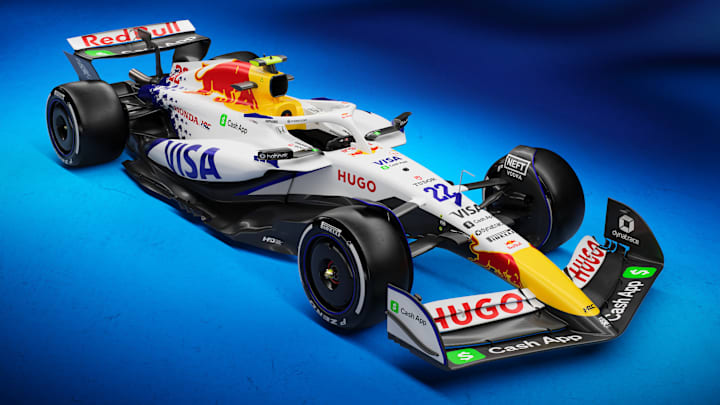 VCARB Livery photographed for Visa Cash App RB for Season Launch in February 2025 in London, United Kingdom