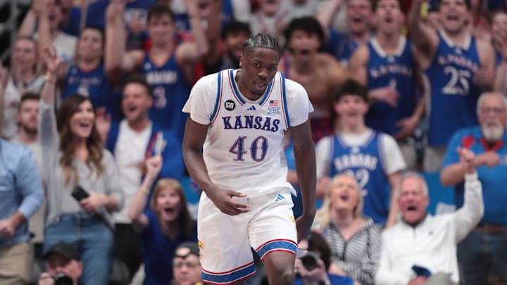 Kansas Jayhawks forward Flory Bidunga (40) Kansas Jayhawks forward Flory Bidunga (40)