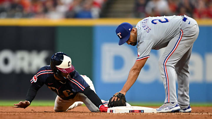 Texas Rangers v Cleveland Guardians Texas Rangers v Cleveland Guardians