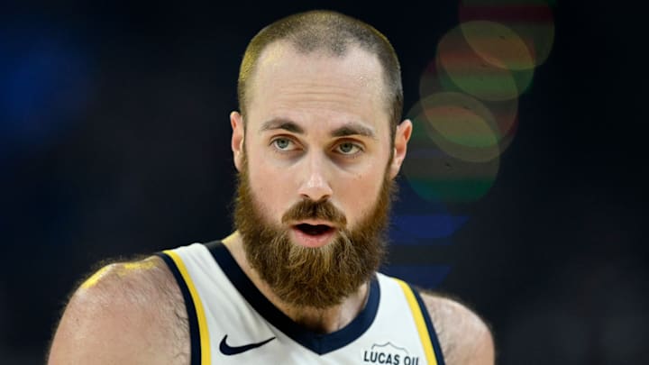 Indiana Pacers center Jay Huff (32) during a game against the Golden State Warriors.