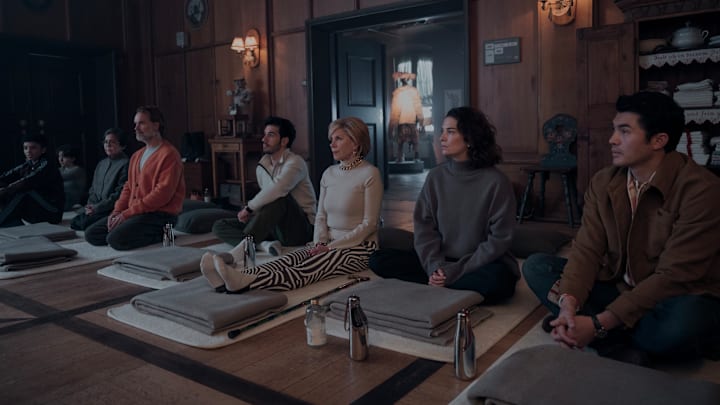 NINE PERFECT STRANGERS - “First Look” - Nine new strangers connected in ways they could never imagine are invited by mysterious guru, Masha Dmitrichenko (Nicole Kidman), to join a transformational wellness retreat in the Austrian Alps. Over the course of a week, she takes them to the brink. Will they make it? Will she? Masha is willing to try anything in the interest of healing everyone involved, including herself. (Disney/Reiner Bajo)
MAISIE RICHARDSON-SELLERS, KING PRINCESS, DOLLY DELEON,