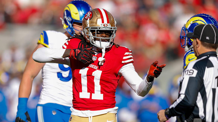 San Francisco 49ers wide receiver Brandon Aiyuk (11) 