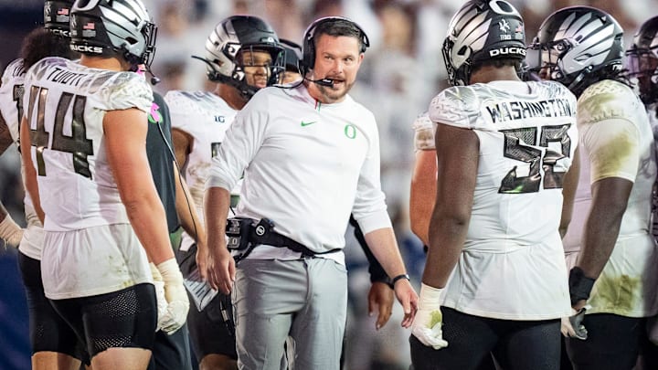 Oregon football head coach Dan Lanning and the Ducks host the Indiana Hoosiers on Saturday. Oregon football head coach Dan Lanning and the Ducks host the Indiana Hoosiers on Saturday.