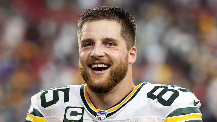 Green Bay Packers tight end Tucker Kraft.