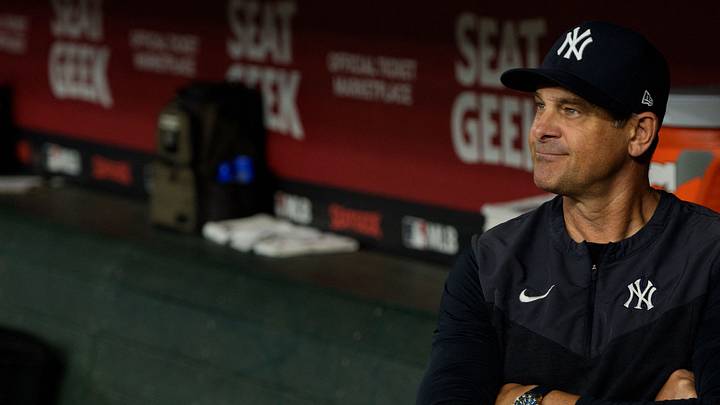 New York Yankees manager Aaron Boone could use another piece in the bullpen for next season. New York Yankees manager Aaron Boone could use another piece in the bullpen for next season.