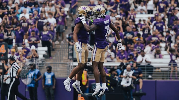 Cornerbacks Thaddeus Dixon (9) and Ephesians Prysock (7) levitate after a big play. Cornerbacks Thaddeus Dixon (9) and Ephesians Prysock (7) levitate after a big play.