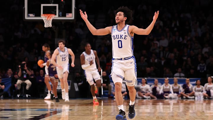 Duke basketball guard Jared McCain Duke basketball guard Jared McCain