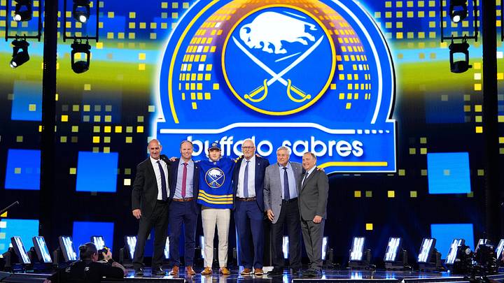 A Buffalo Sabres delegation at the 2024 NHL Draft A Buffalo Sabres delegation at the 2024 NHL Draft