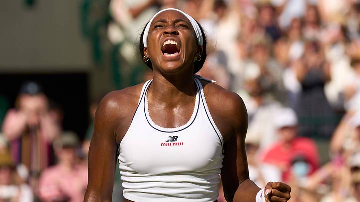 Coco Gauff defeated Jessica Pegula in the Wimbledon quarterfinals. Coco Gauff defeated Jessica Pegula in the Wimbledon quarterfinals.