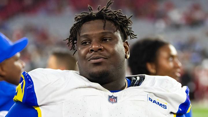 Los Angeles Rams nose tackle Poona Ford. Los Angeles Rams nose tackle Poona Ford.