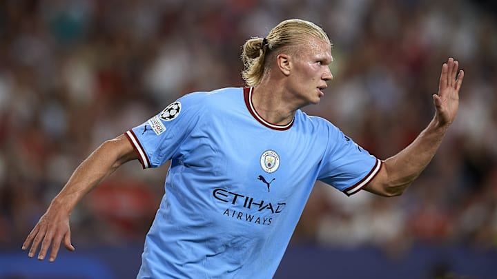 Erling Haaland, lors de Seville-Manchester City (0-4), mardi soir.