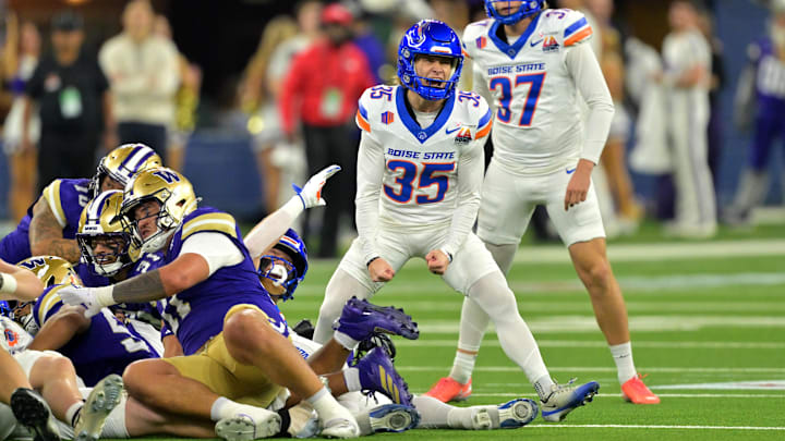Boise State Broncos place kicker Colton Boomer.