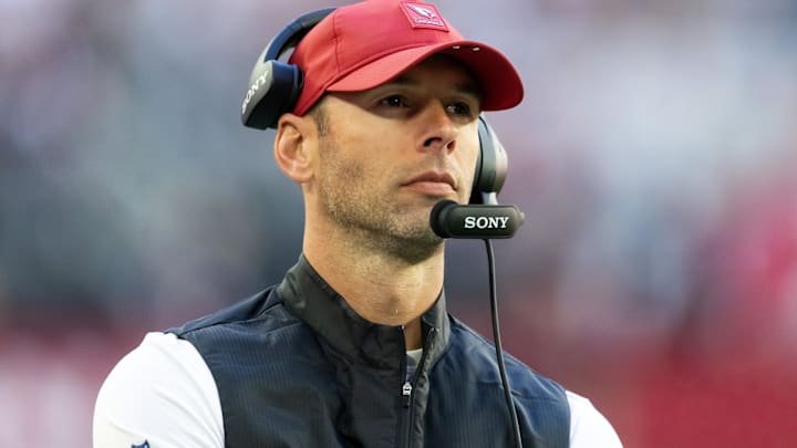 Arizona Cardinals head coach Jonathan Gannon against the Atlanta Falcons at State Farm Stadium.