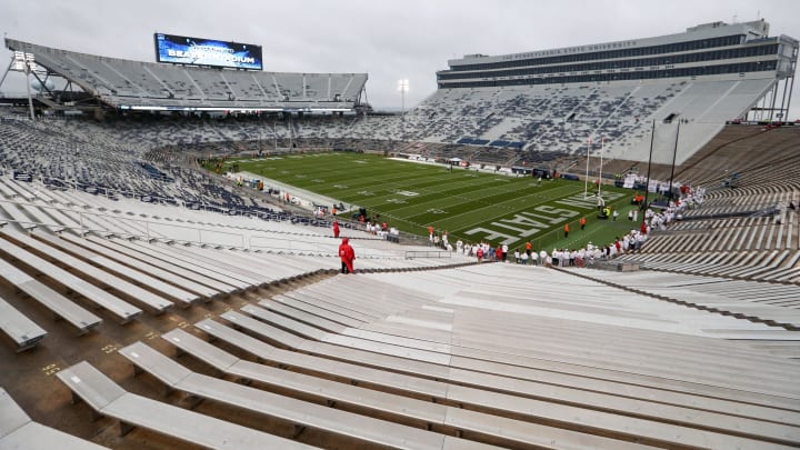 A general view of Beaver Stadium prior to a 2023 Nittany Lions football game. A general view of Beaver Stadium prior to a 2023 Nittany Lions football game.