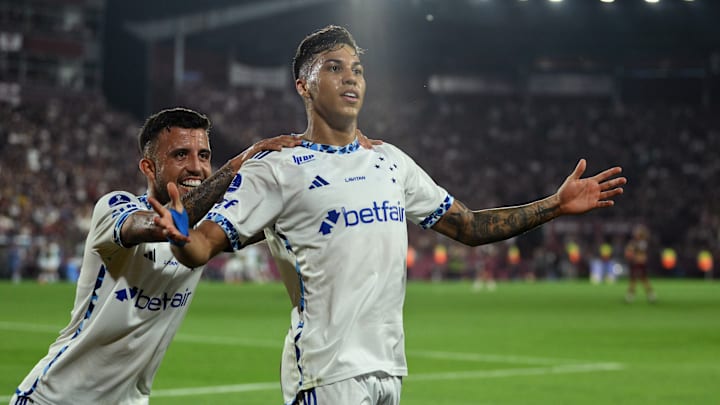 Kaio Jorge marcou o gol da classificação do Cruzeiro sobre o Lanús